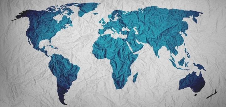 map of the world, background, paper